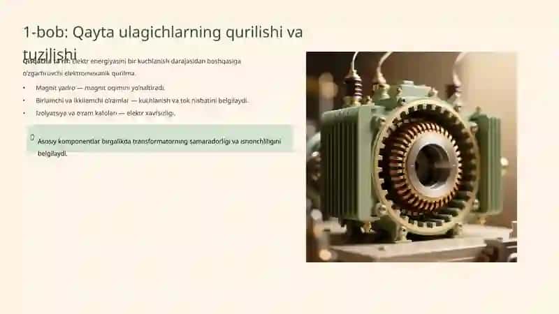 Qayta Ulagichlar: Qurilishi, Ishlash Xususiyatlari va Amaliy Qo‘llanilishi 4