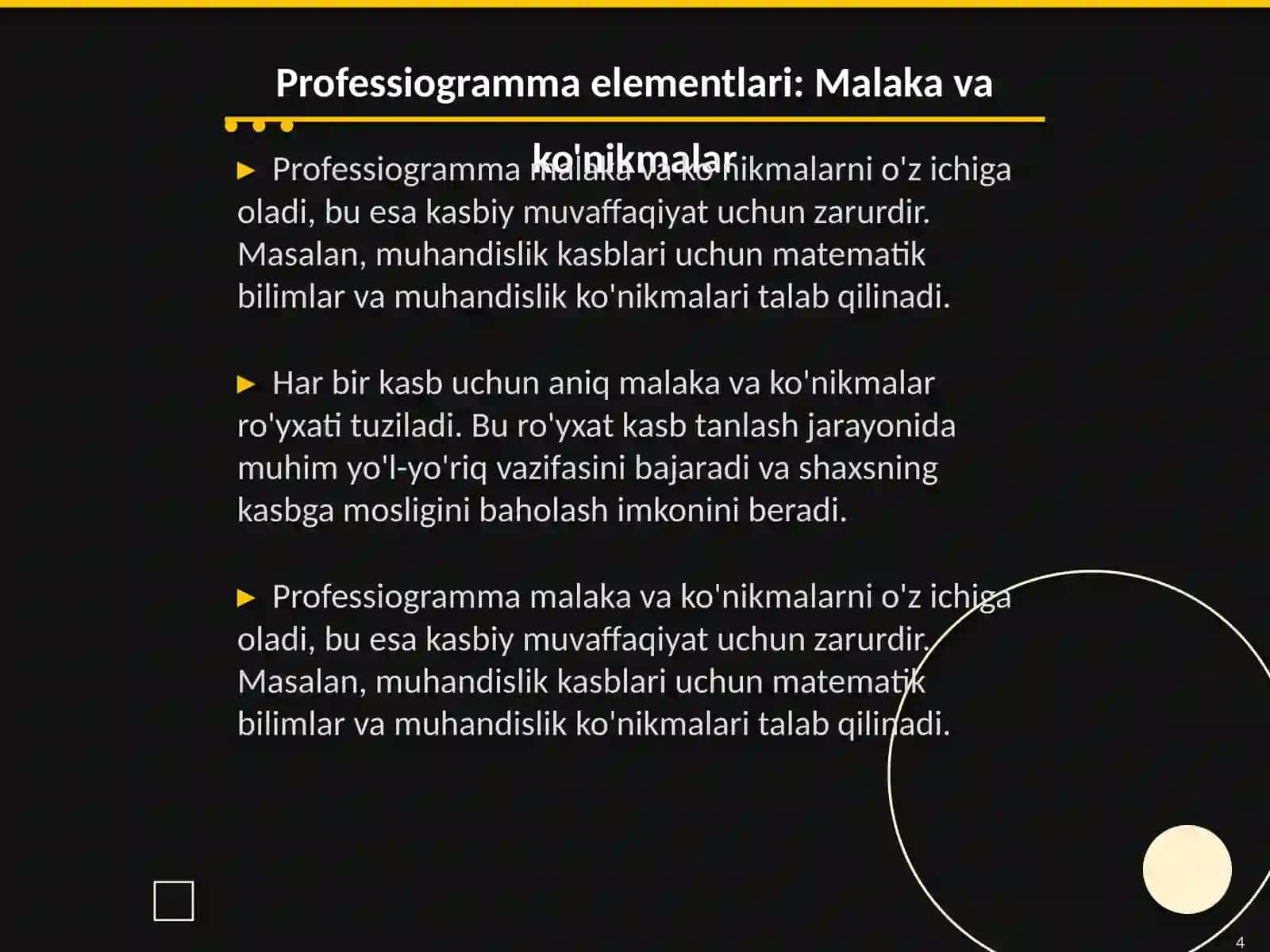 Professiogramma psixogramma kasb tanlash varaqasini tuzish 4
