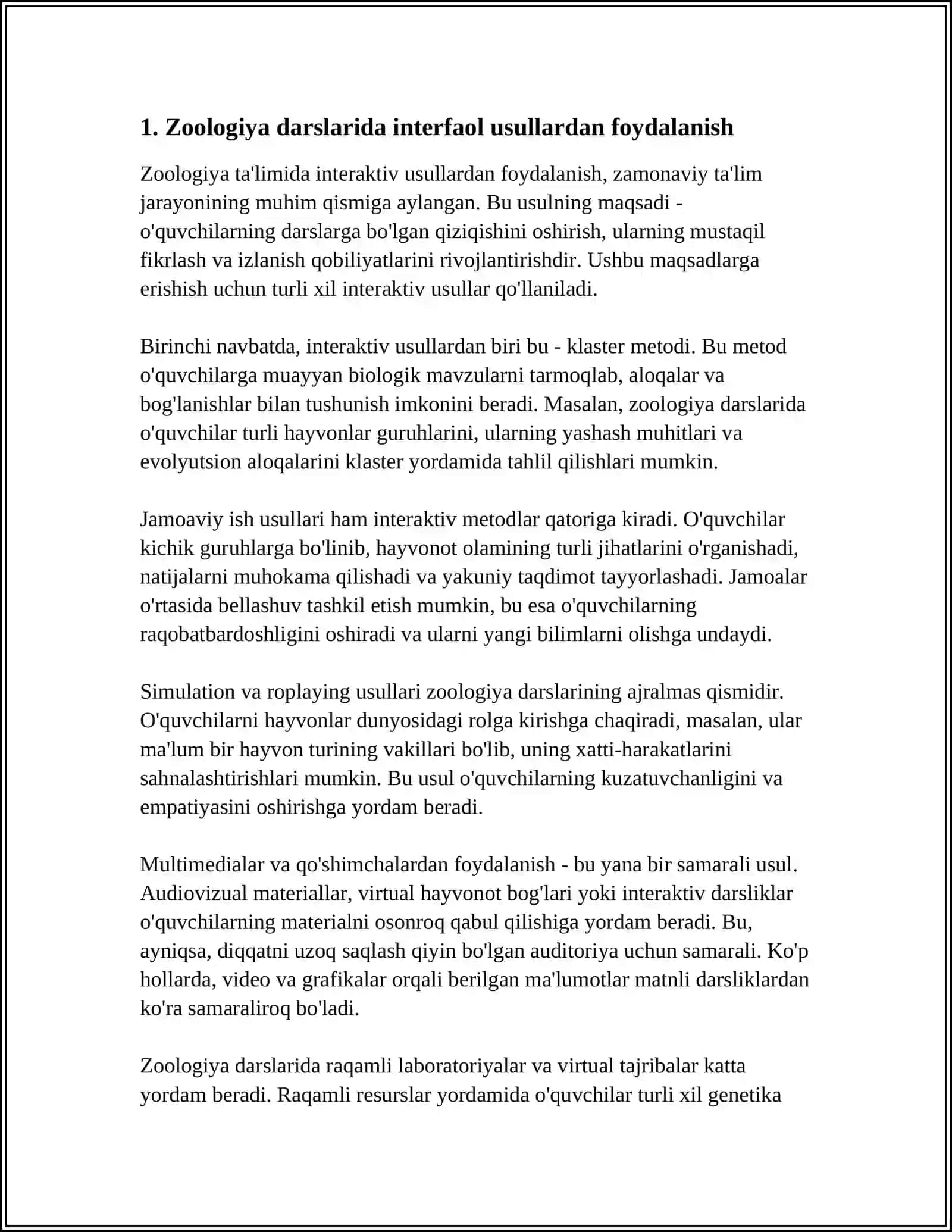 BIOLOGIYA KEFEDRASI REFERAT 4