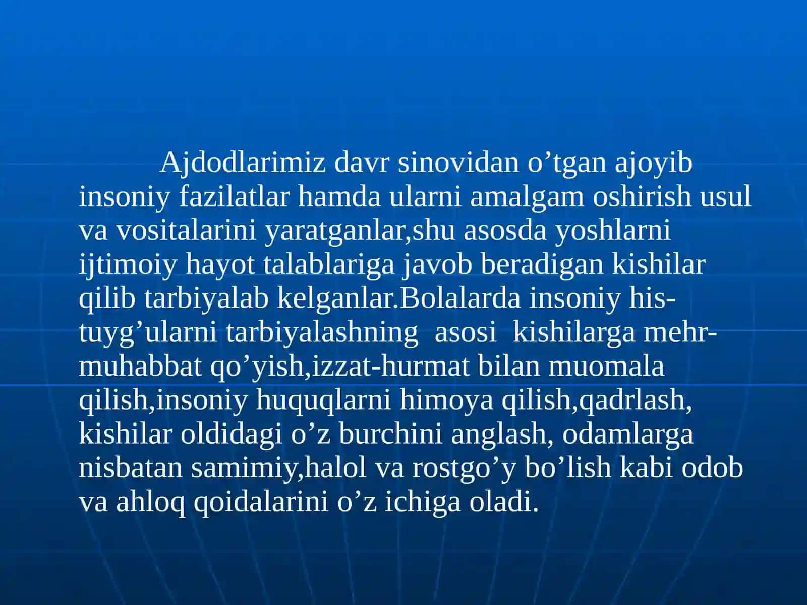 TARBIYA JARAYONI VA UNING USULLARI 4