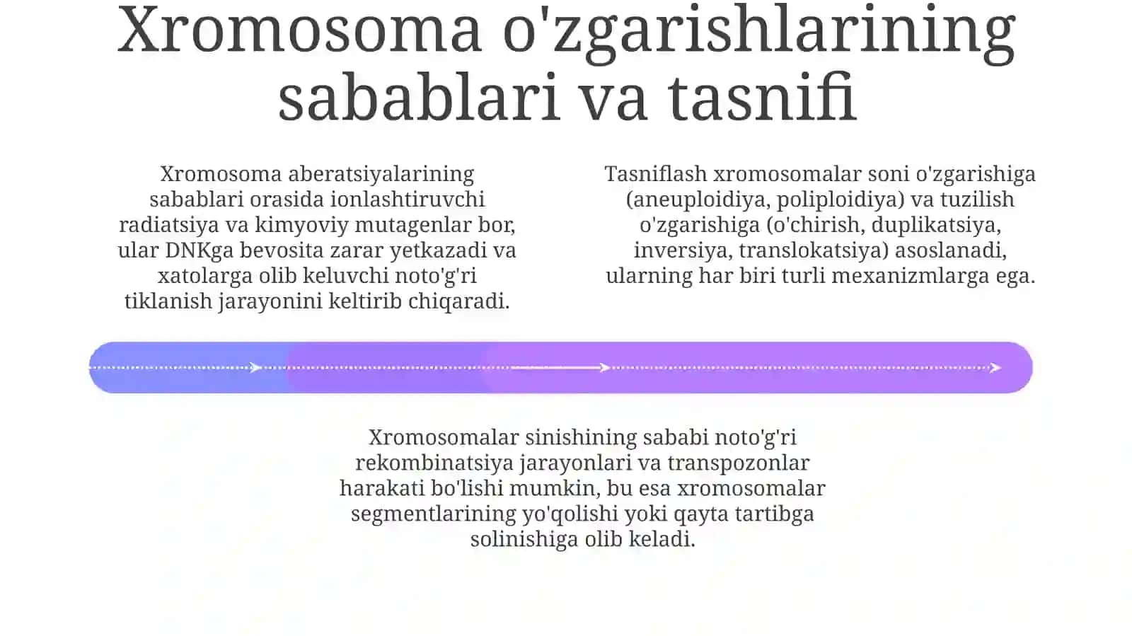 Xromosoma abberatsiyalari yoki qayta tuzilishlari 4