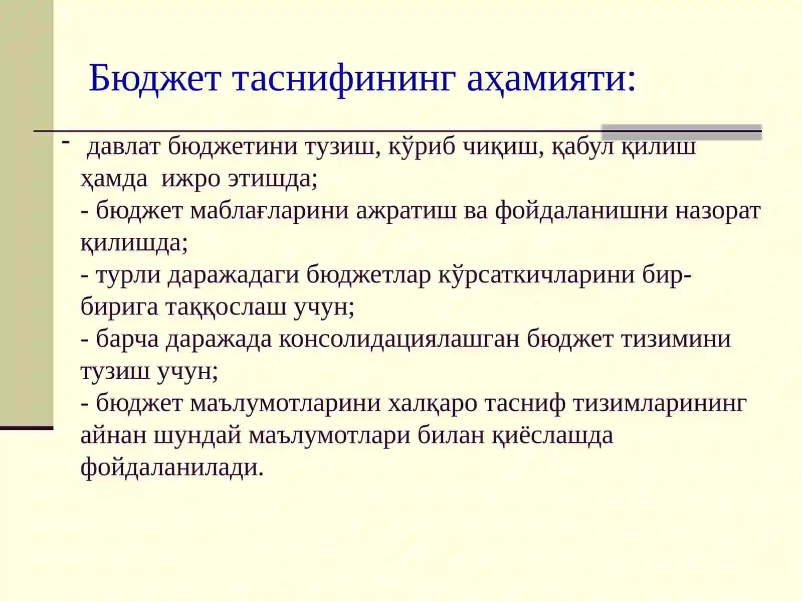Бюджет таснифи 4