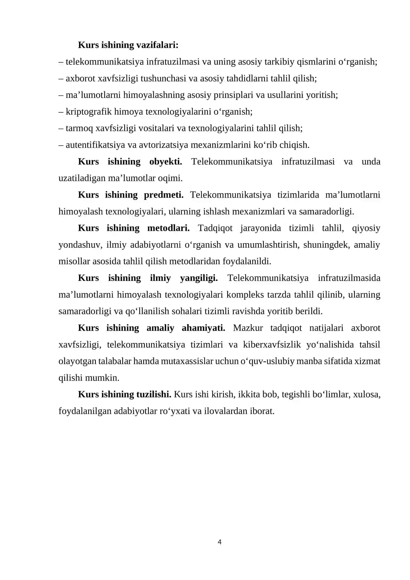 Telekommunikatsiya infratuzilmasida ma’lumotlarni himoyalash texnologiyalari 4