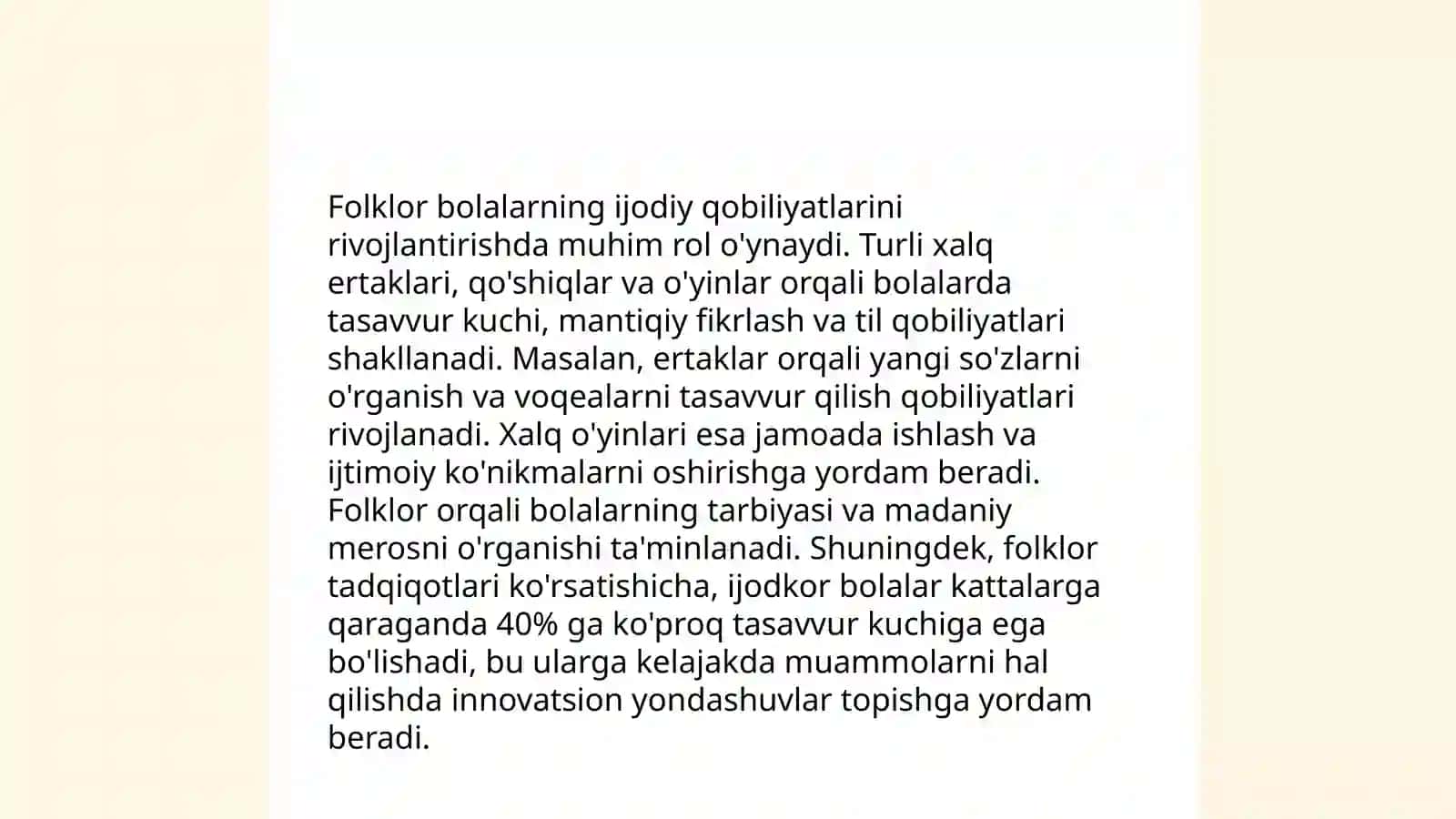 Bolalar folkloridan turli faoliyatlarda foydalanish yo'riqnoma 4