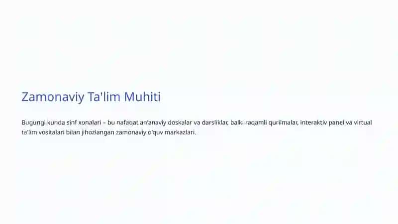 Ta'lim Jarayonida Innovatsiyalar: Kelajakni Qurish 4