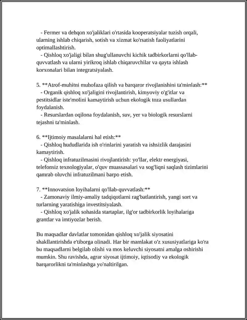 AGRAR SIYOSAT VA QISHLOQ XOJALIGIDAGI ISLOXOTLAR 4
