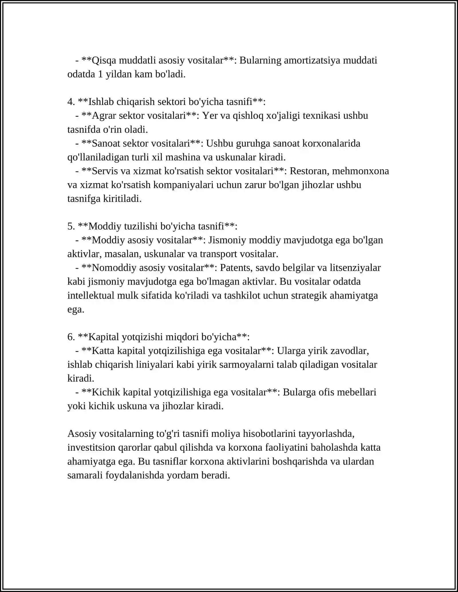 ASOSIY VOSITALARNI KORXONAGA KELIB TUSHISHINI HISOBGA OLISH 4