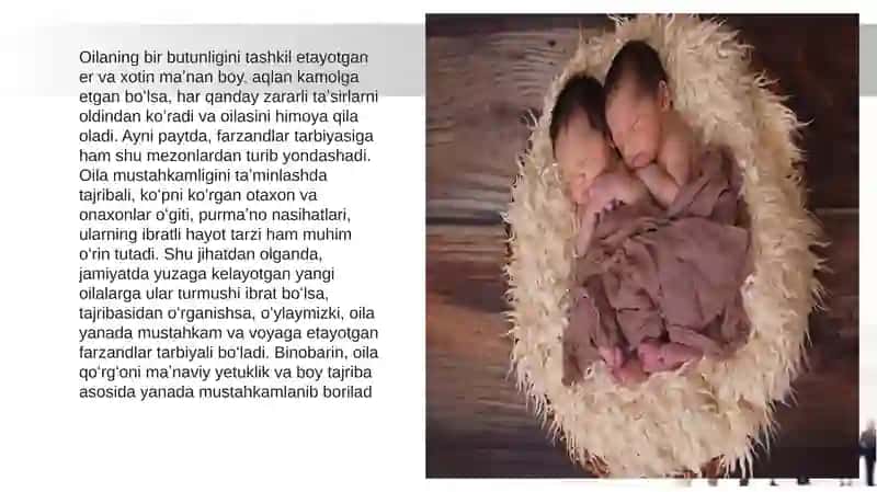 ISLOM DINI TALIMOTIDA OILA VA OILADA FARZAND TARBIYASI. 4