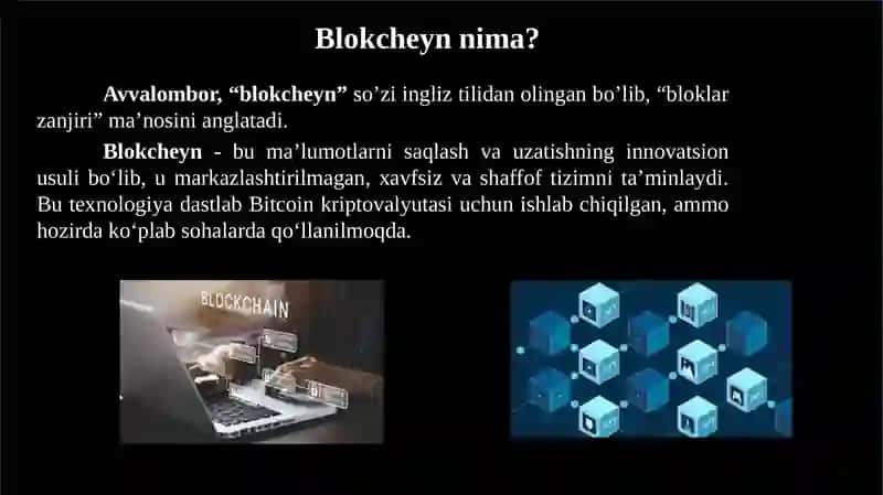 BLОKCHЕYN TЕХNОLОGIYАLАRI 4