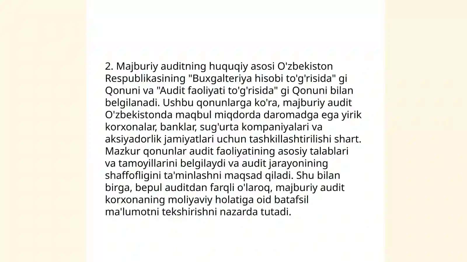 Majburiy audit va tartibga solish 4