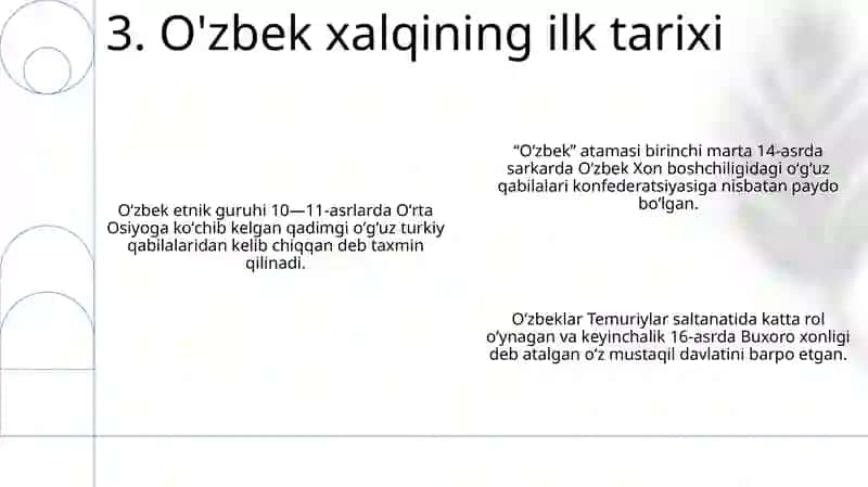 O‘zbek Etnik Nomi Kelib Chiqishi Tarixi Xususida 4
