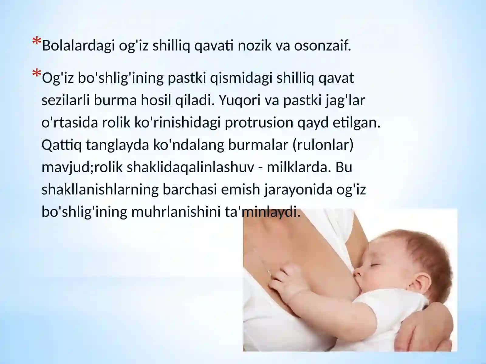 Bolalarda ovqat hazm qilish tizimining anatomik va fiziologik xususiyatlari 4