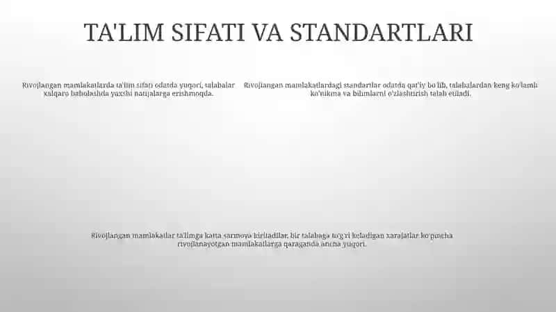 Iqtisodiy Rivojlangan Davlatlarning TaʼLim Tizimi 4