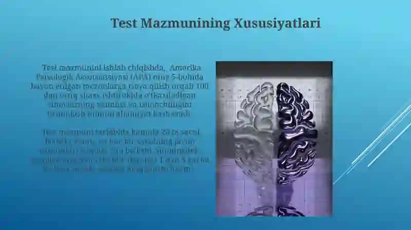 Psixometrikada meyor muammosi va test tarkiblarining xususiyatlari 4
