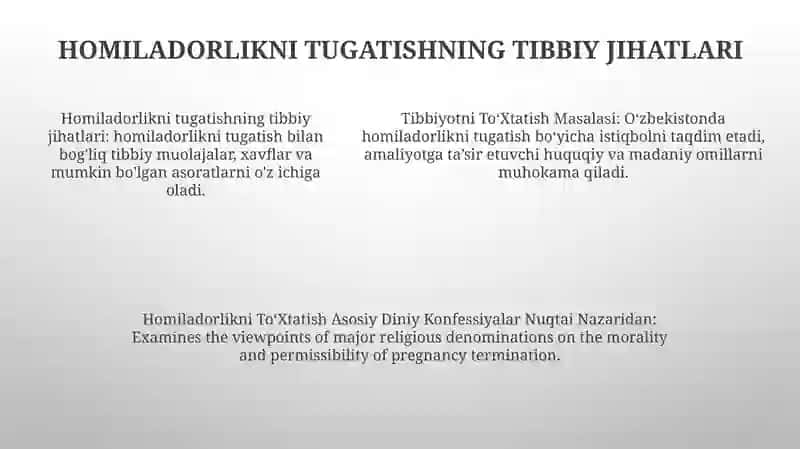 Homiladorlikni To‘Xtatish Masalasi 4