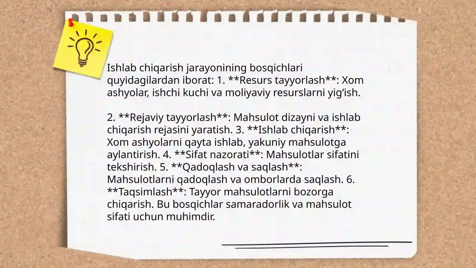 Ishlab chiqarish jarayonining mazmuni 4