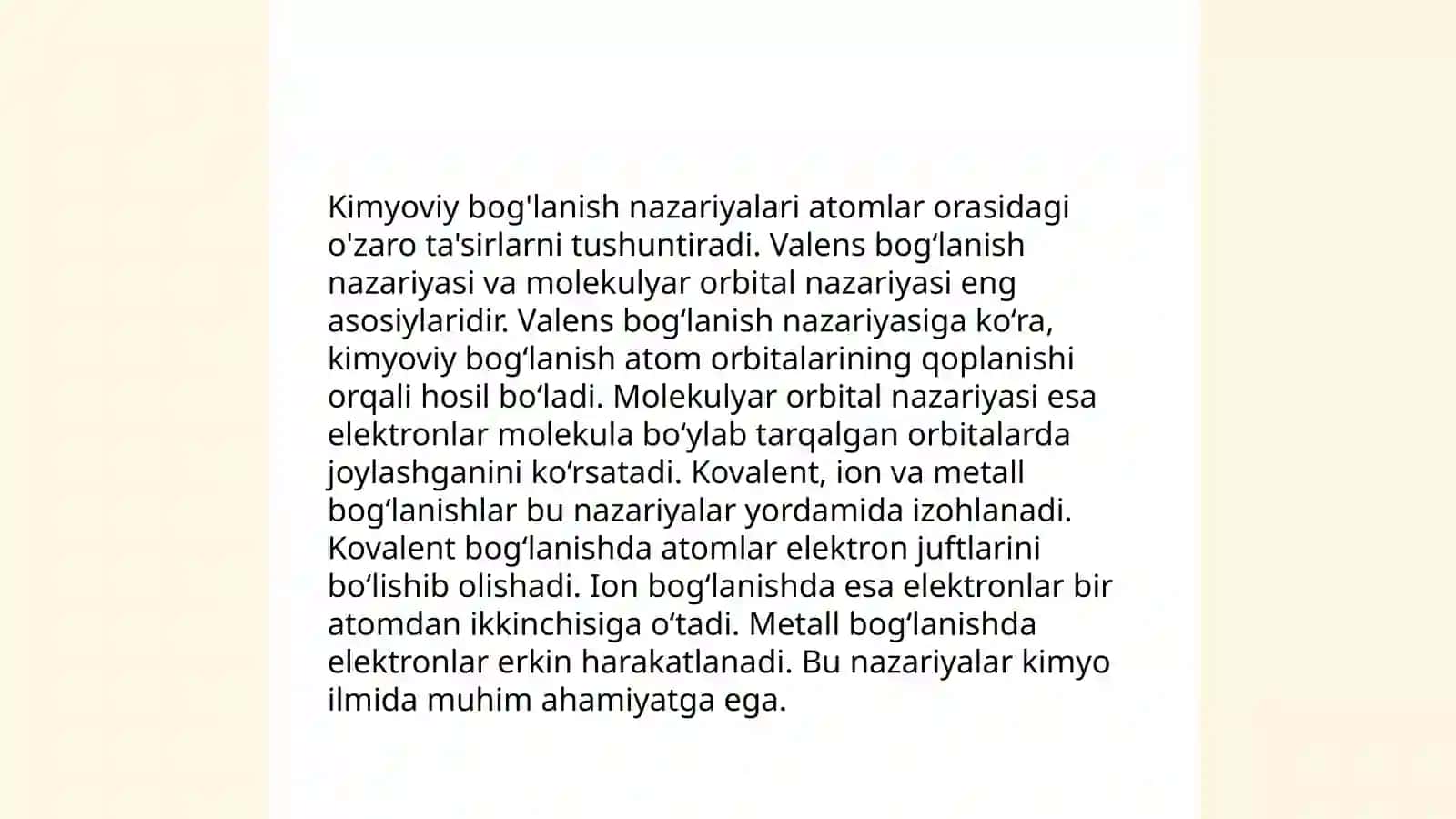 Kimyoviy bog' haqidagi tushunchalarning shakllanishi 4