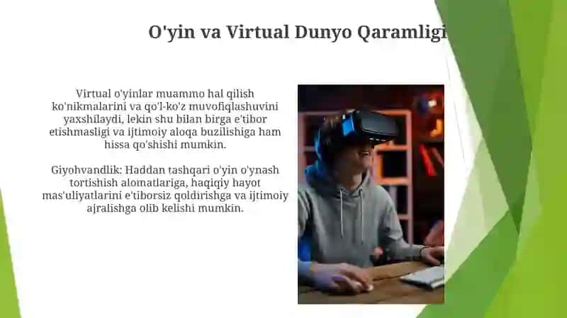 Kognitiv Ko'nikmalar va Virtual O'yinlar 4