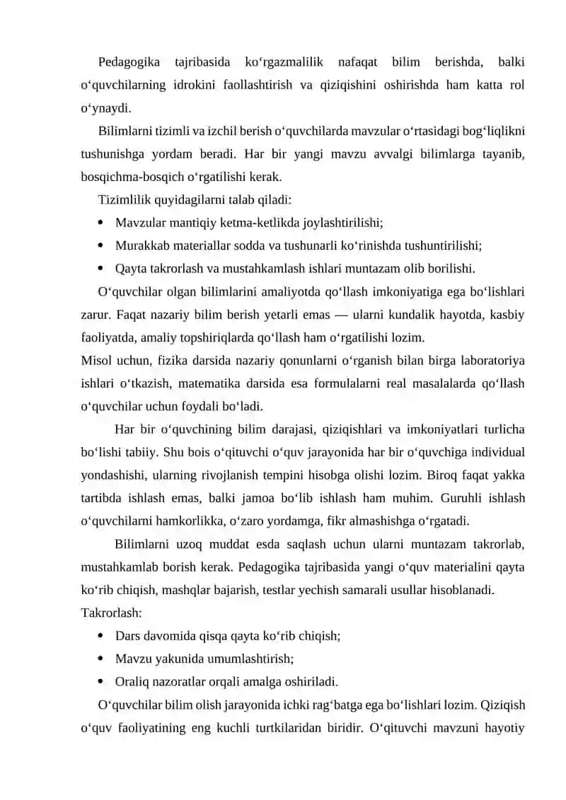 GIMNASTIKA MASHQLARINI O'RGATISH METODIKASI 4
