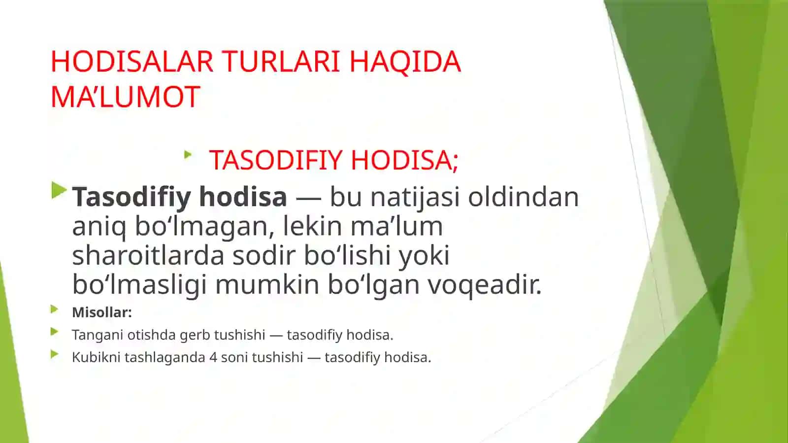 OLIY MATEMATIKA FANIDAN MUSTAQIL ISH 4