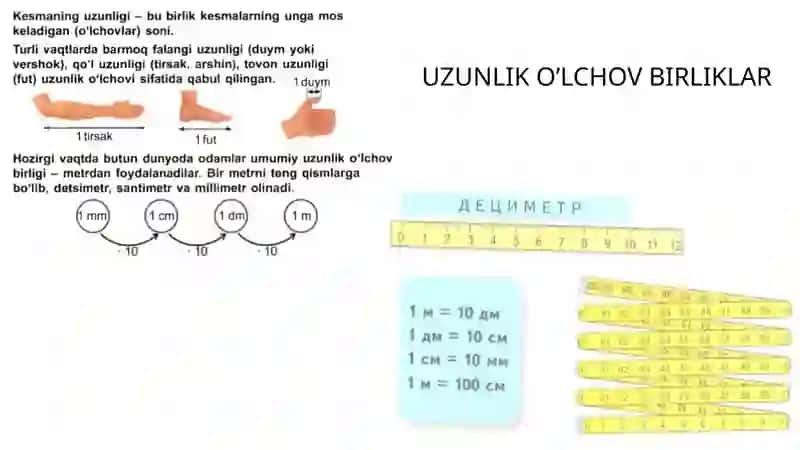 BOSHLANG’ICH SINFLARDA ASOSIY MIQDORLAR VA ULARNI O’LCHOV BIRLIKLARINI O’RGATISH METODIKASI 4
