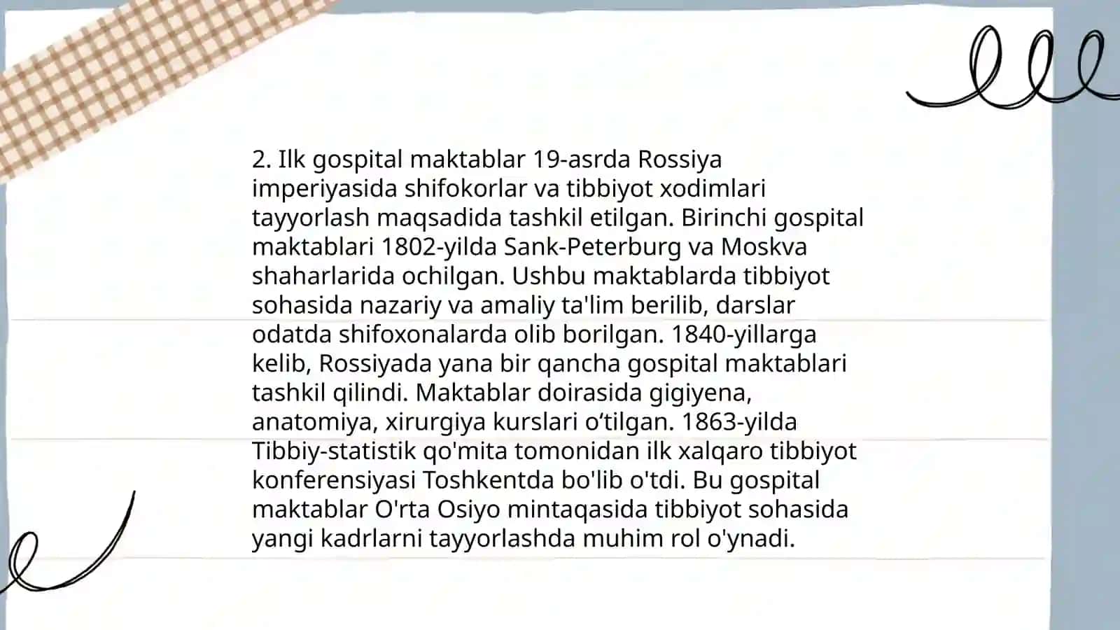 Gospital pedagogikasining rivojlanish tarixi 4