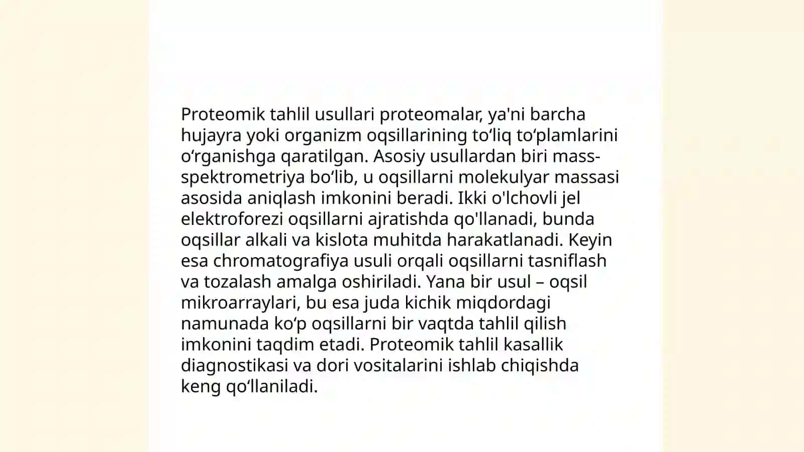 Proteomika fanining asoslari 4