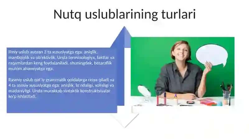 Nutq uslublariga oid manbalar bilan ishlash 4