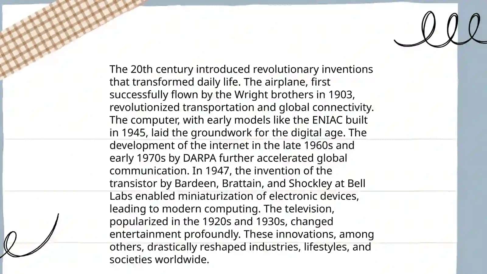 Preparing a project on the topic "Inventions" 4