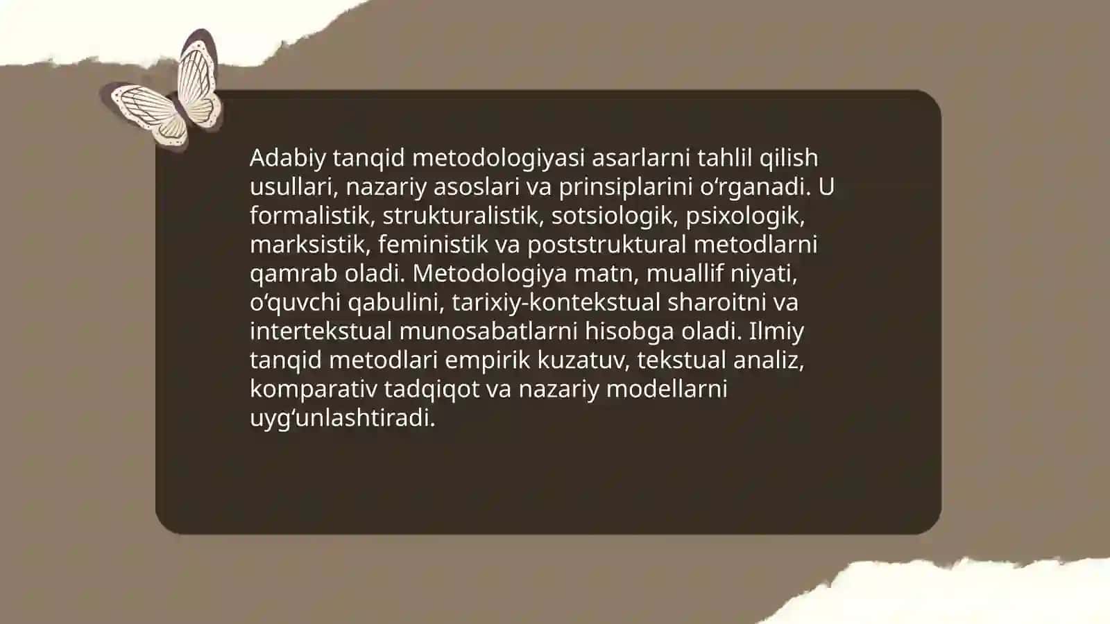Adabiy Nazariya va uning Asosiy Yo'nalishlari 4