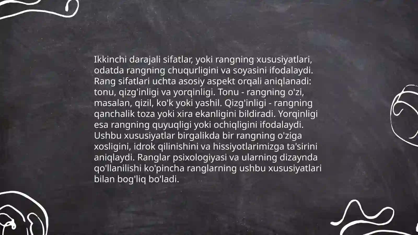Sifat so'z turkumi. Sifatning mano turlari 4