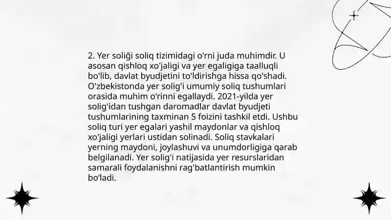 Jismoniy shaxslardan olinadigan yer solig'i 4