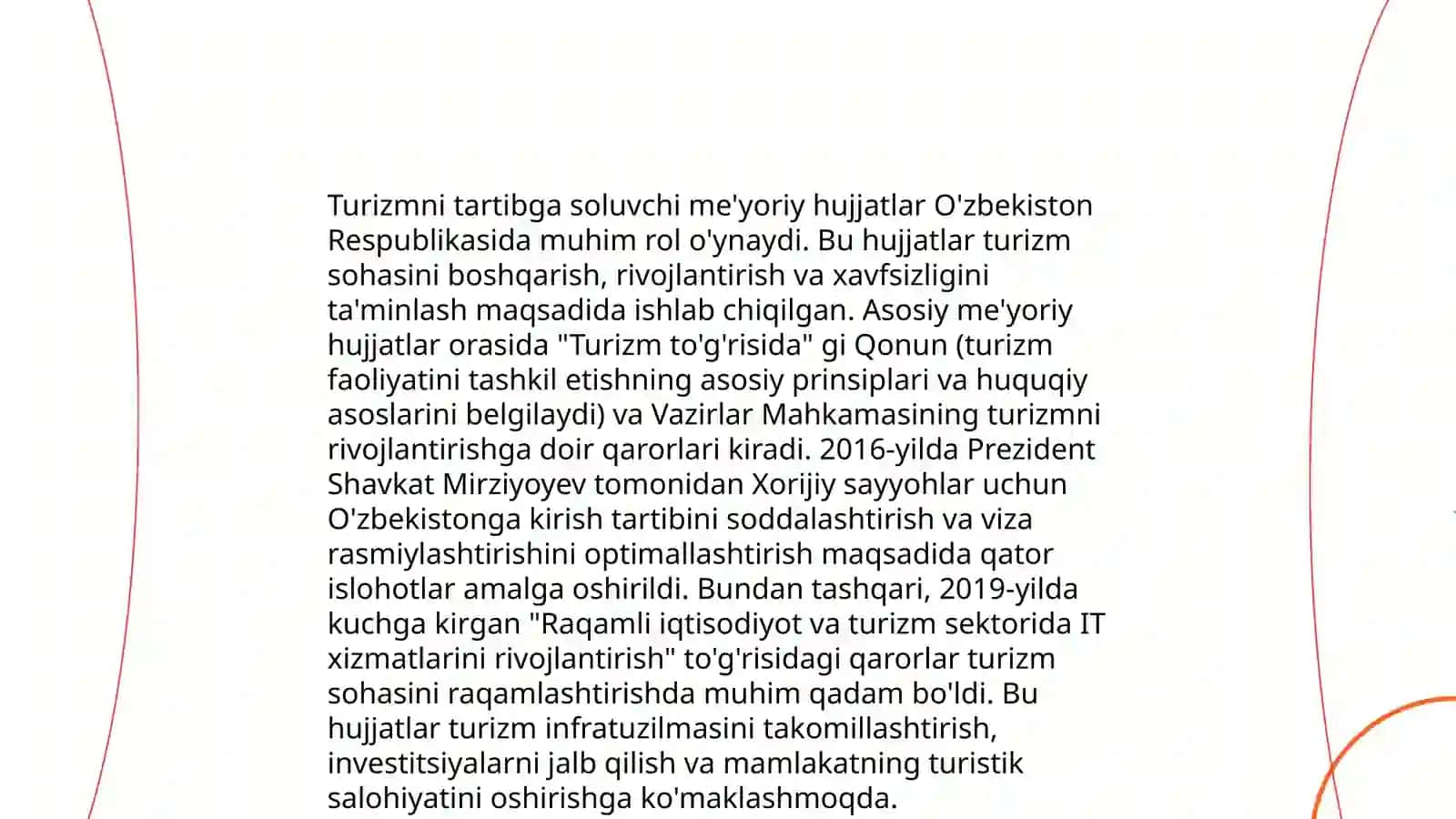 O’zbekiston Respublikasida turizmning huquqiy asoslari 4