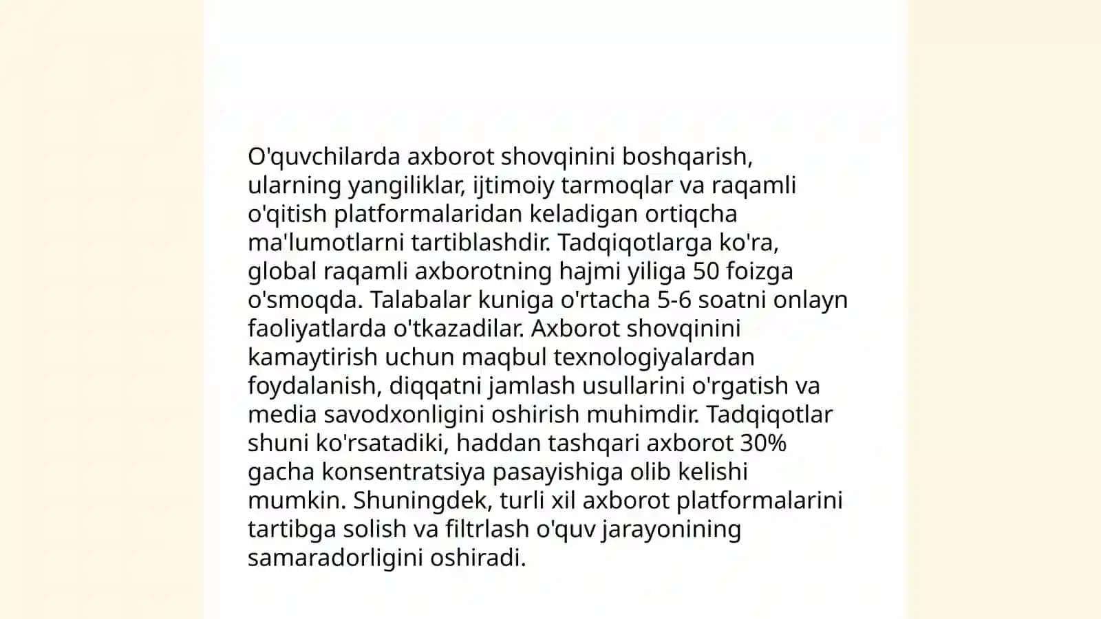O'quvchilarda axborot istemoli madaniyatini shakllantirish 4
