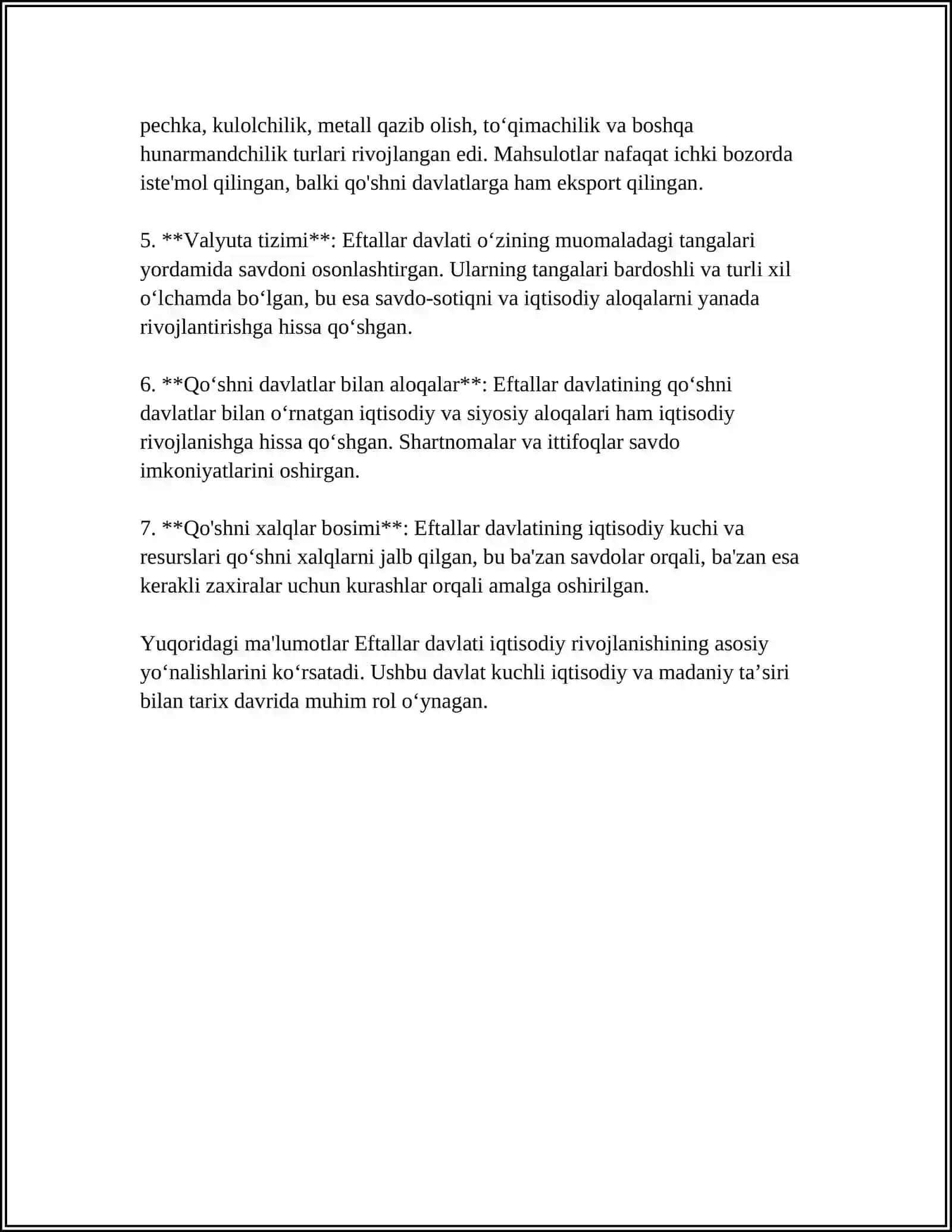 EFTALLAR DAVLATINING IQTISODIY VA DEMOKRAFIK GEOGRAFIYASI 4