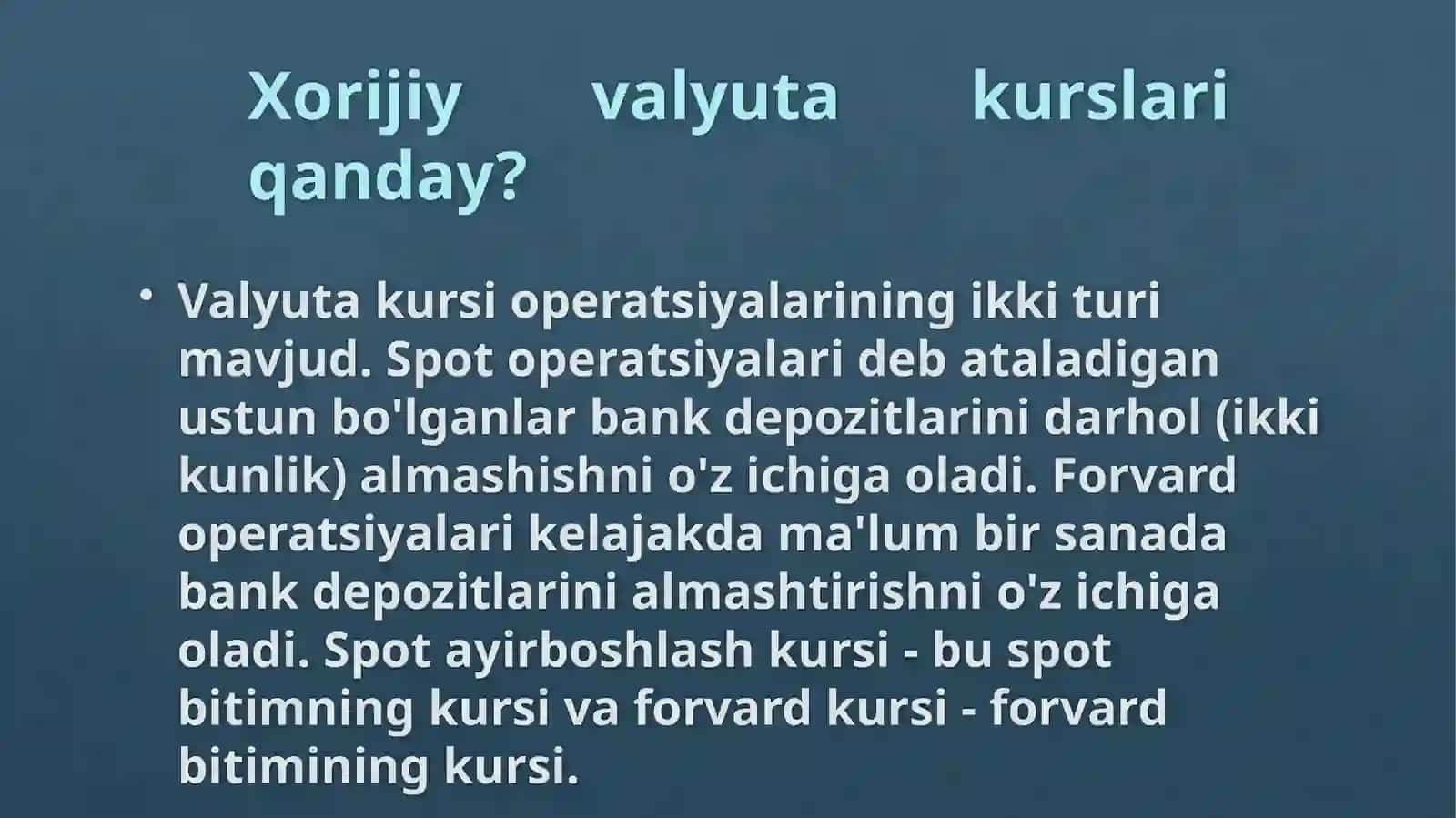 Valyutalar bozori 4