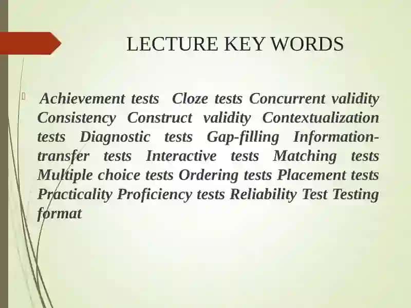 Assessment in TFL 4