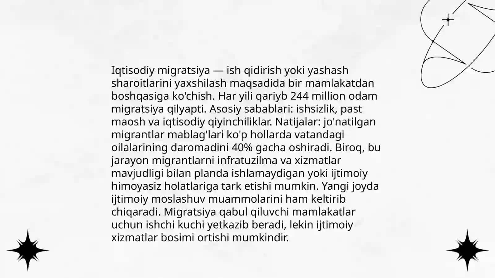 Xalqaro migratsiya va uning sabab hamda mohiyatlari 4