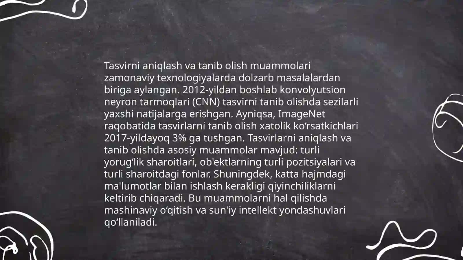 Neyron tarmoqlari yordamida yechiladigan masalalar 4