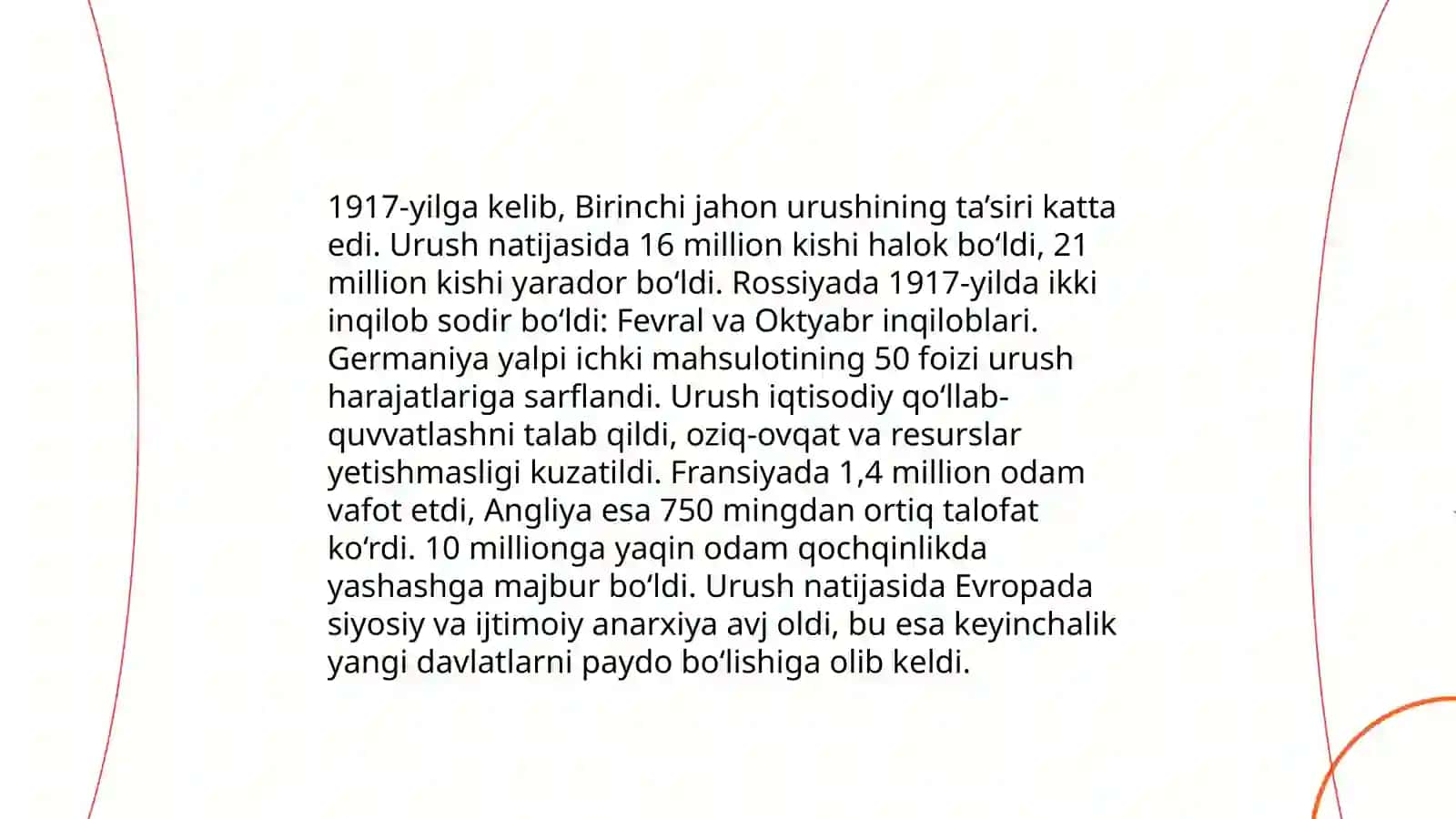 1917-yil fevral inqilobi va Oktyabr toʻntarishi sabablar va oqibatlari 4