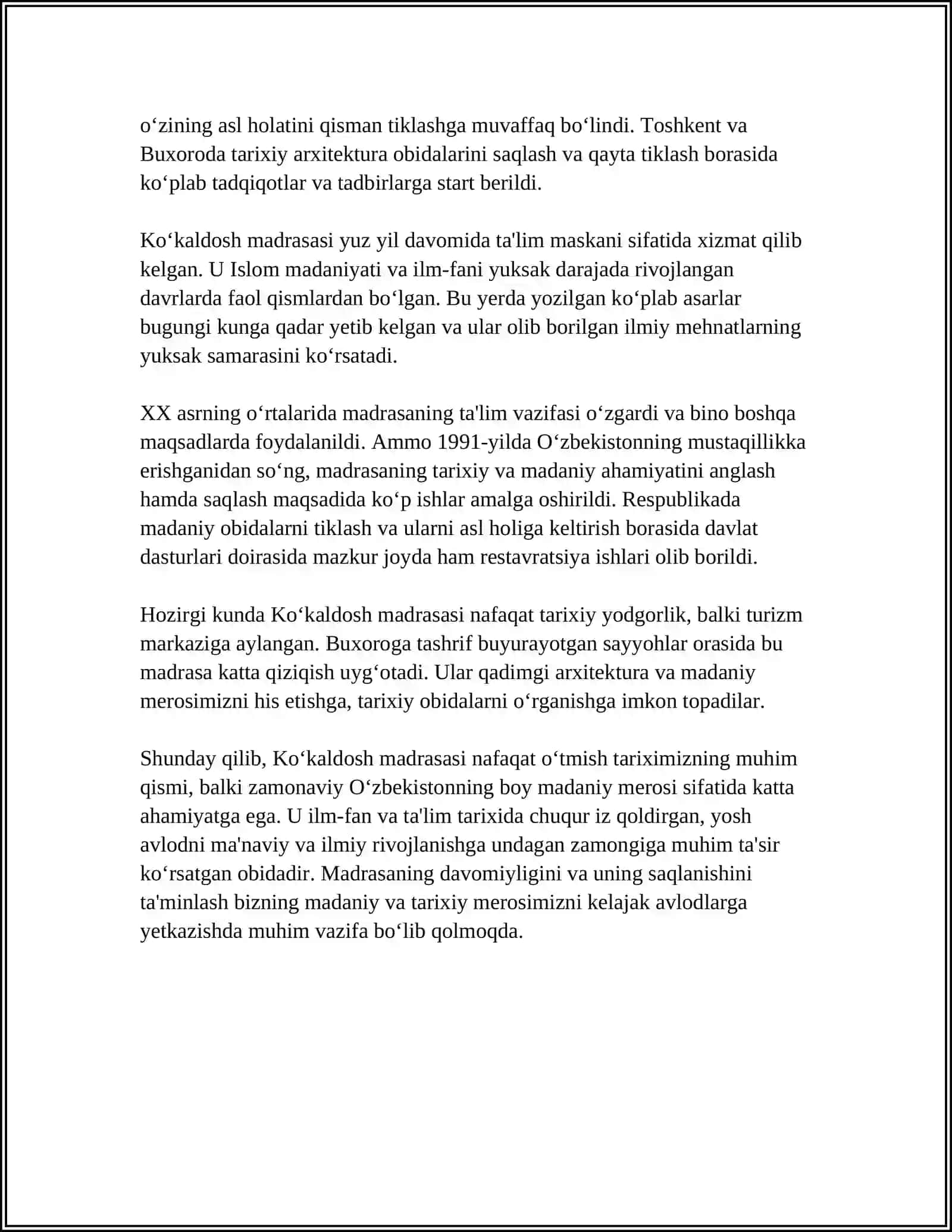UZSAYYOH AI ELEKTRON GID MOBIL ILOVASINI ISHLAB CHIQISH (KOʼKALDOSH MADRASASI MISOLIDA) 4