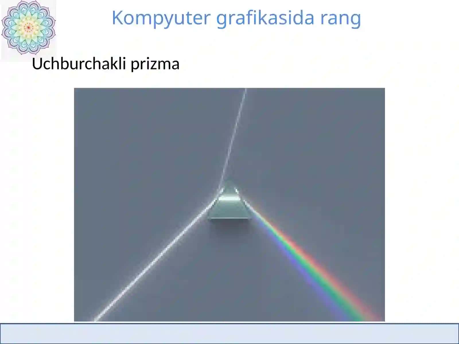 Kompyuter grafikasida rang 4