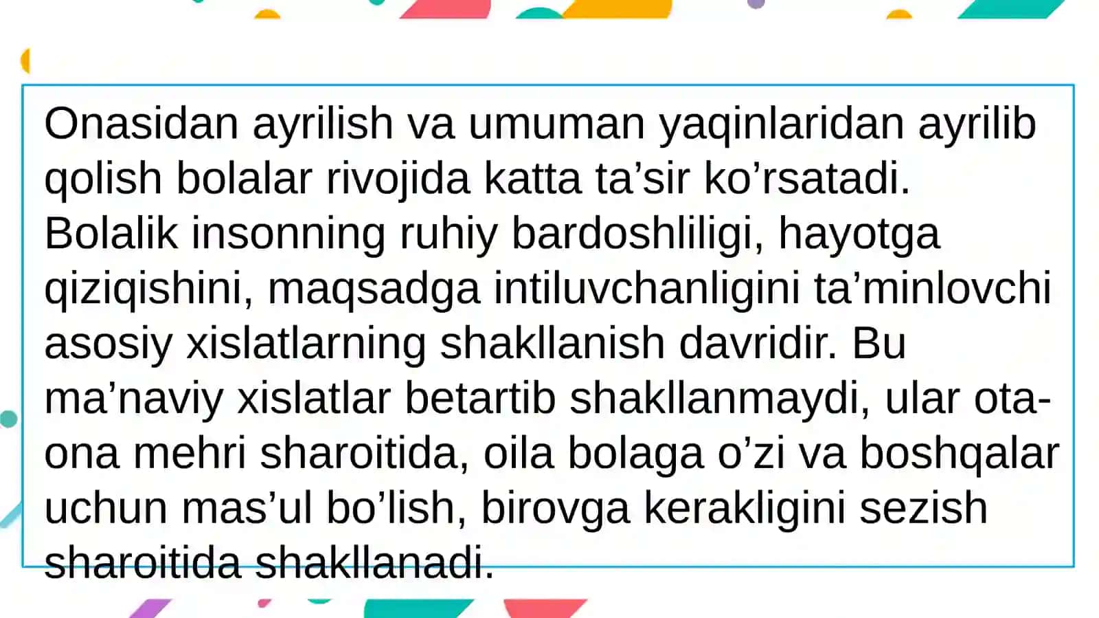 Yetimlikning kelib chiqish sababi 4