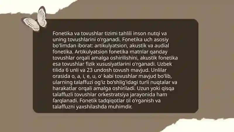 Ona tilini fanidan darsliklar mazmuni bilan tanishish 4