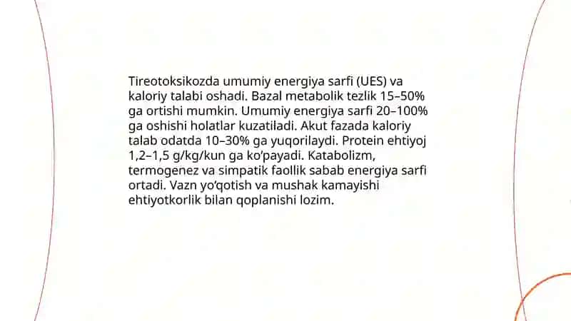 Gipertireoz va tireotoksikozda metabolik o’zgarishlar 4