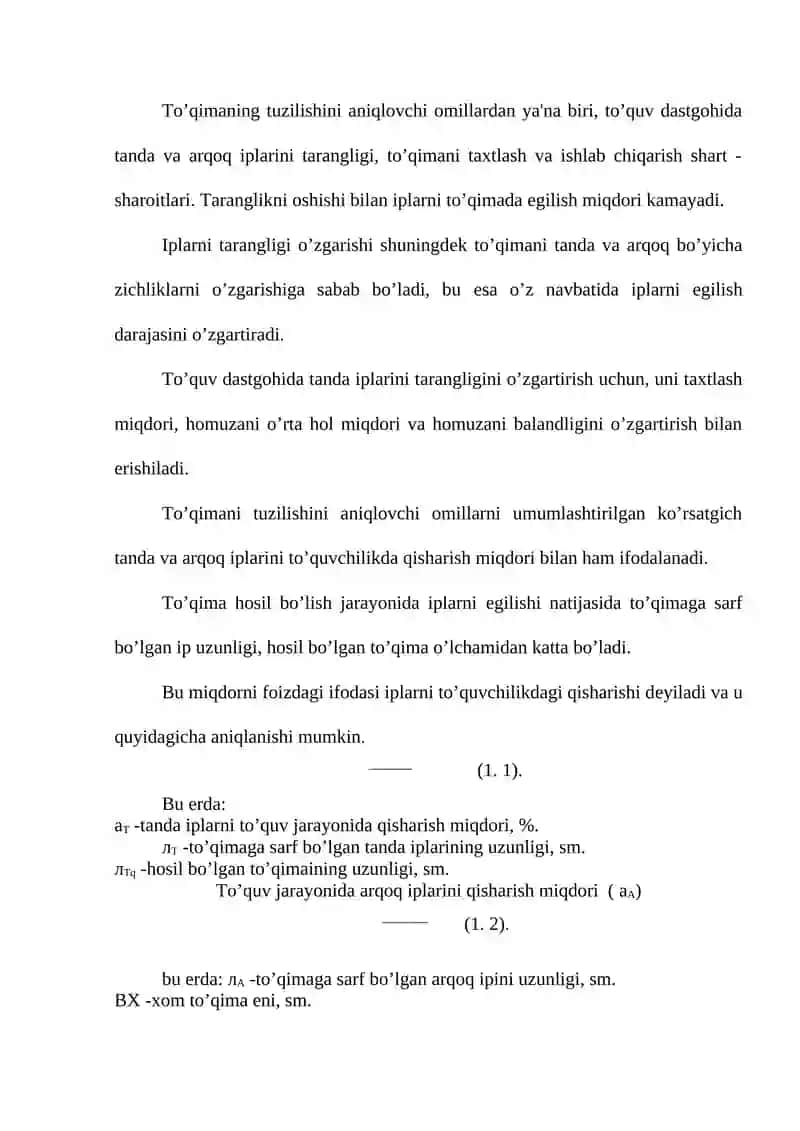 To‘qima tuzilishi va uni aniqlovchi omillar 4