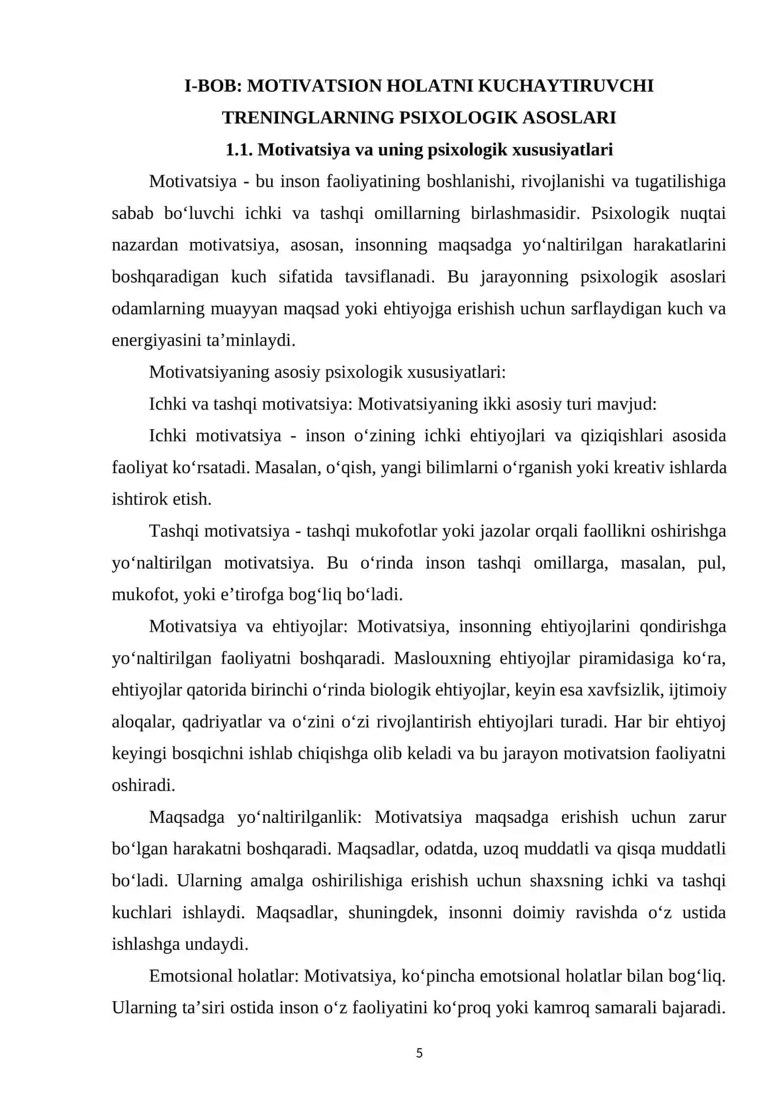MOTIVATSION HOLATNI KUCHAYTIRUVCHI TRENINGLARNING PSIXOLOGIK MEXANIZMLARI 4