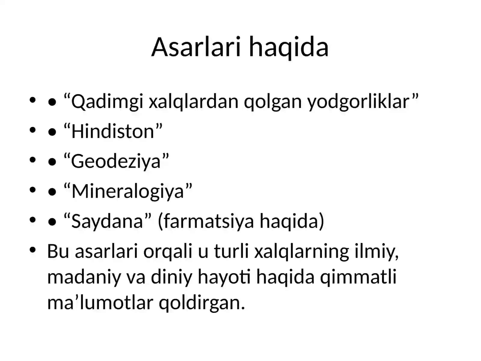 Abu Rayhon Beruniy va Qadimgi Xalqlardan Qolgan Yodgorliklar 4