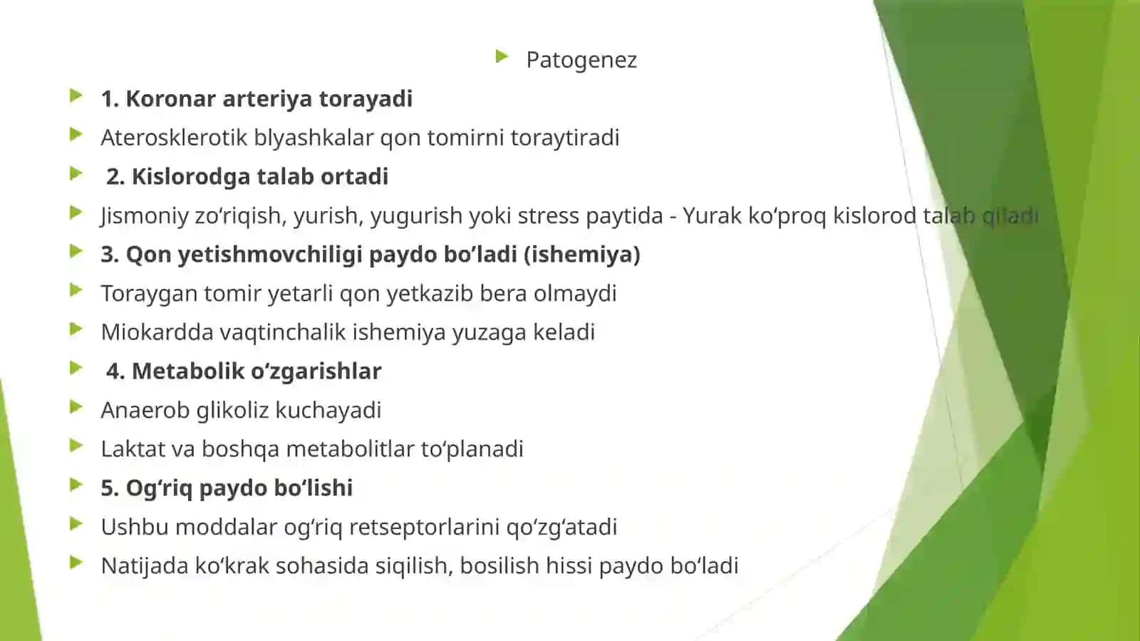 Yurakning ishemik kasalliklari 4