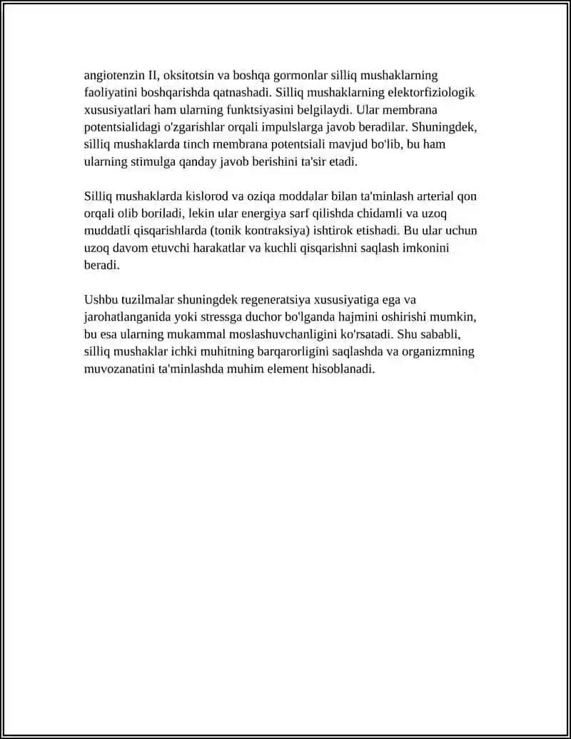 SILLIQ MUSHAKLARNING FIZIOLOGIYASI 4